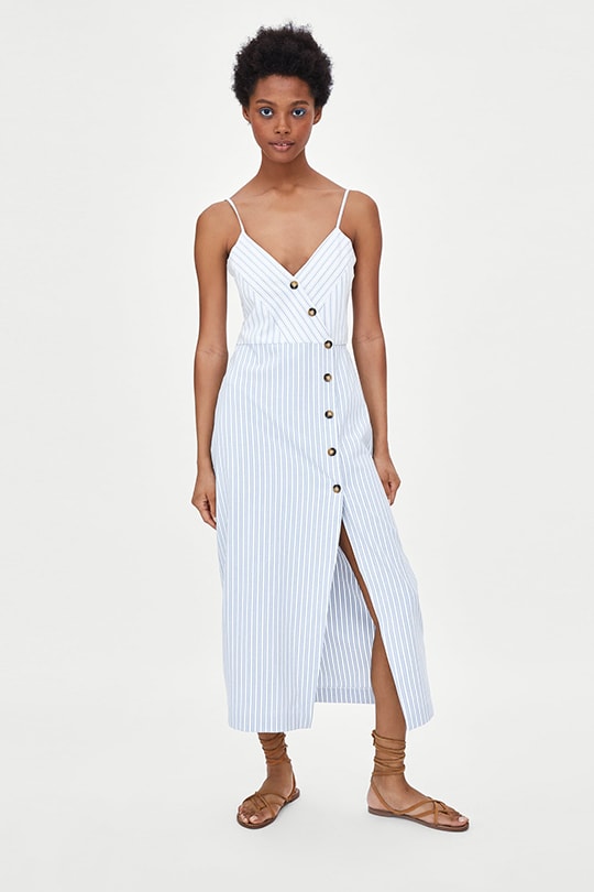 zara-summer-dress-trend-button-front dress