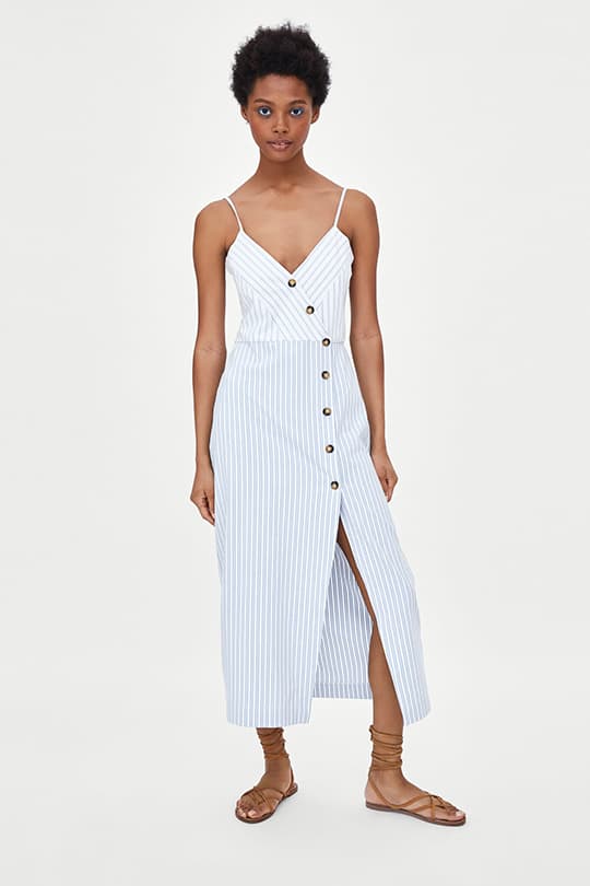 zara-summer-dress-trend-button-front dress