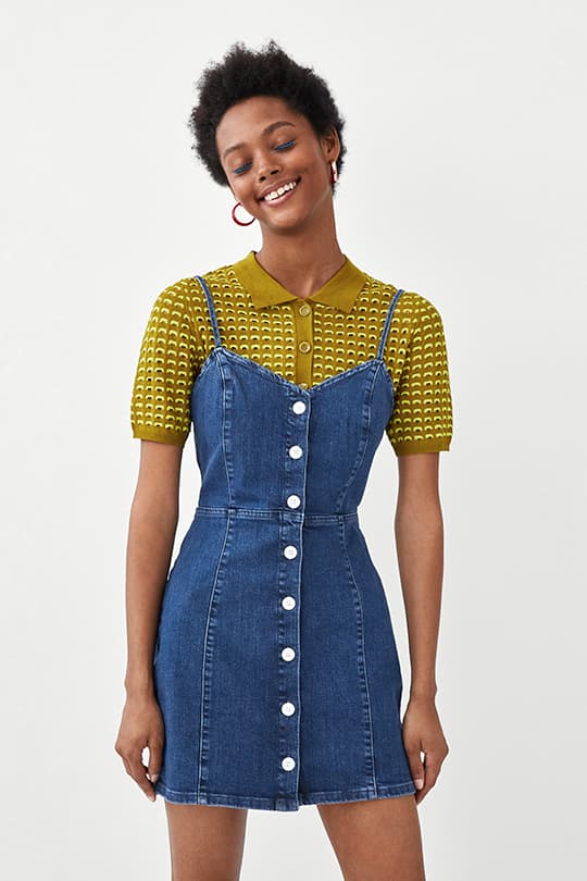 zara-summer-dress-trend-button-front dress