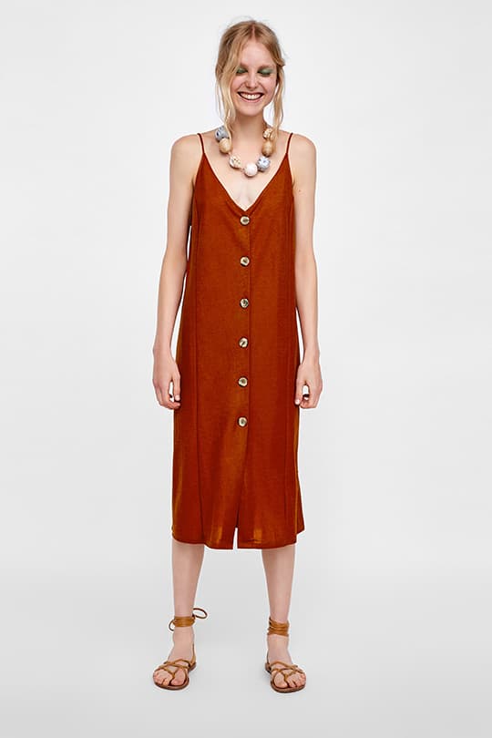 zara-summer-dress-trend-button-front dress