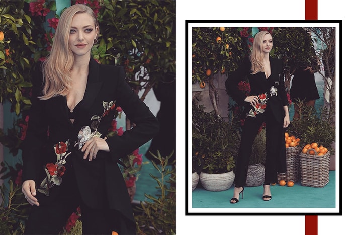 根本移不開視線!Amanda Seyfried 這套刺繡褲裝,比起禮服更性感!