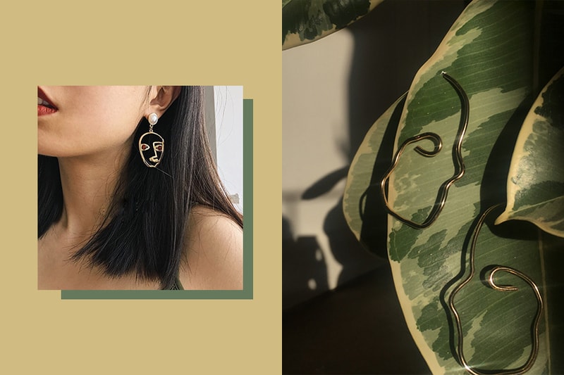 face earrings modern fashion trend