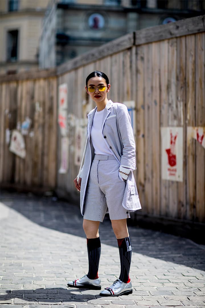 2019 Spring Men's Fashion Week Street Style Suit