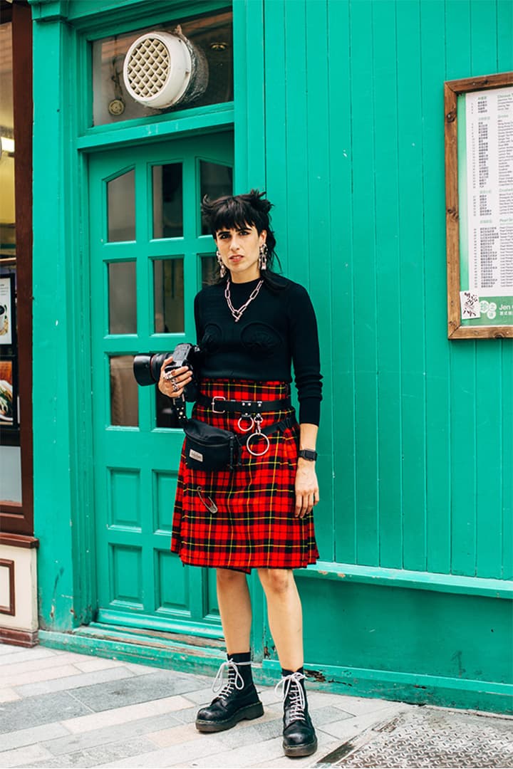 2019 Spring Men's Fashion Week Street Style Plaid Skirt