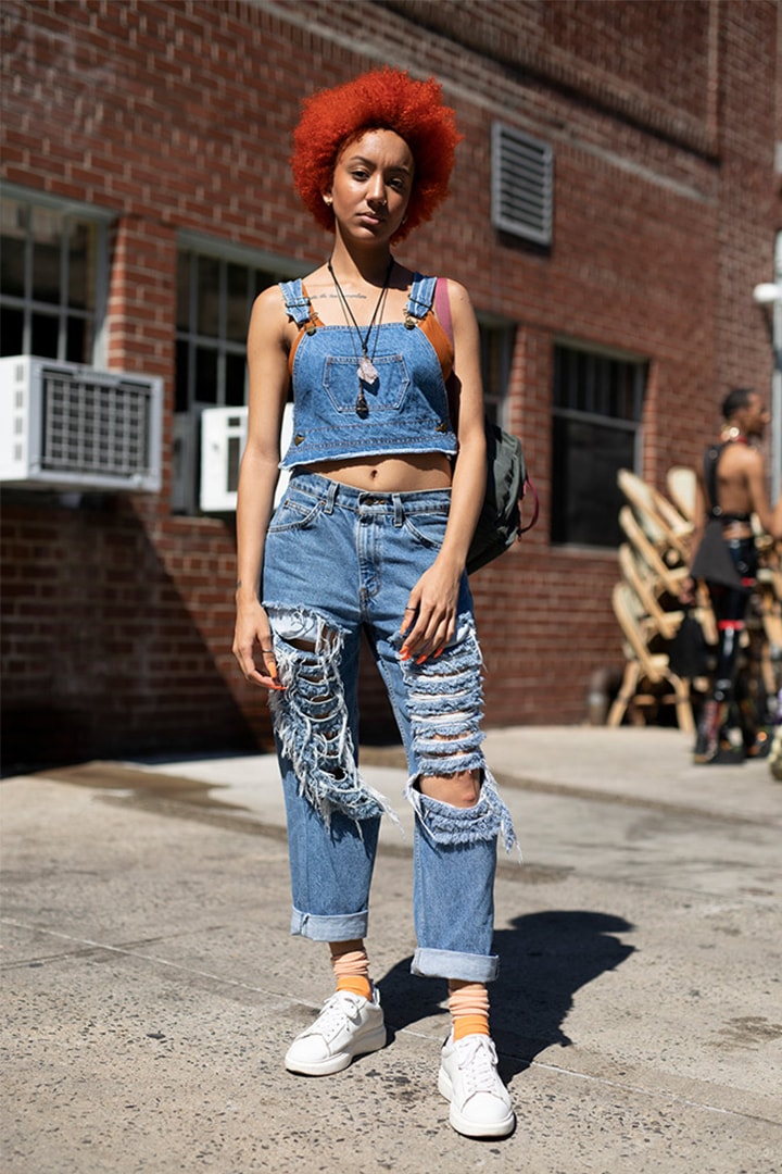 2019 Spring Men's Fashion Week Street Style Denim Jeans