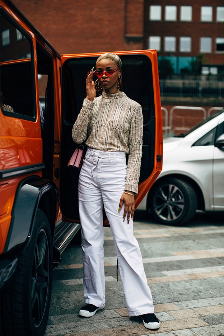 2019 Spring Men's Fashion Week Street Style White Pants