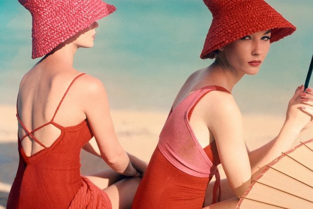 1950s Vogue Magazine Bucket Hat Beach 