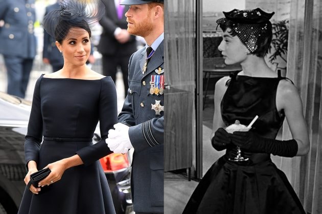 Audrey Hepburn and Meghan Markle LBD 