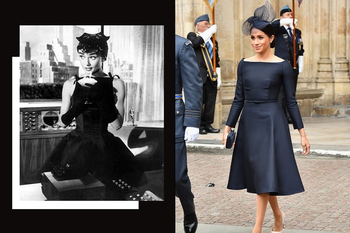 梅根王妃的船領情結，也許承繼了 Audrey Hepburn 的優雅品味？