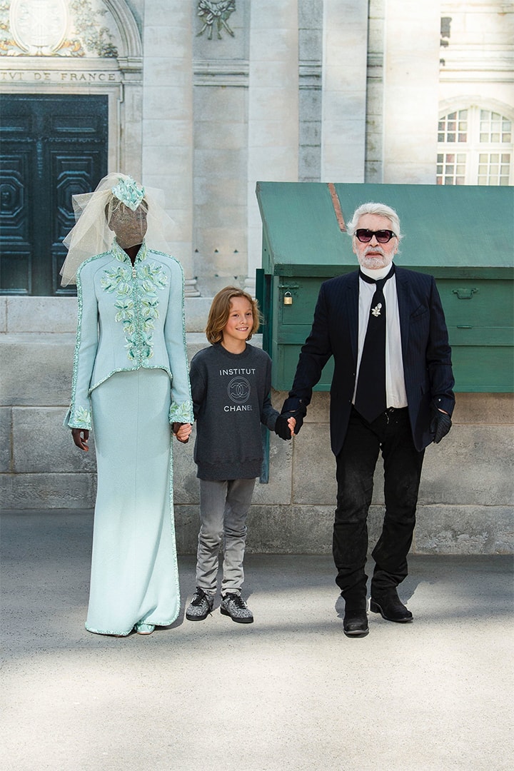 Chanel fall-2018-couture runway karl lagerfeld Hudson Kroenig