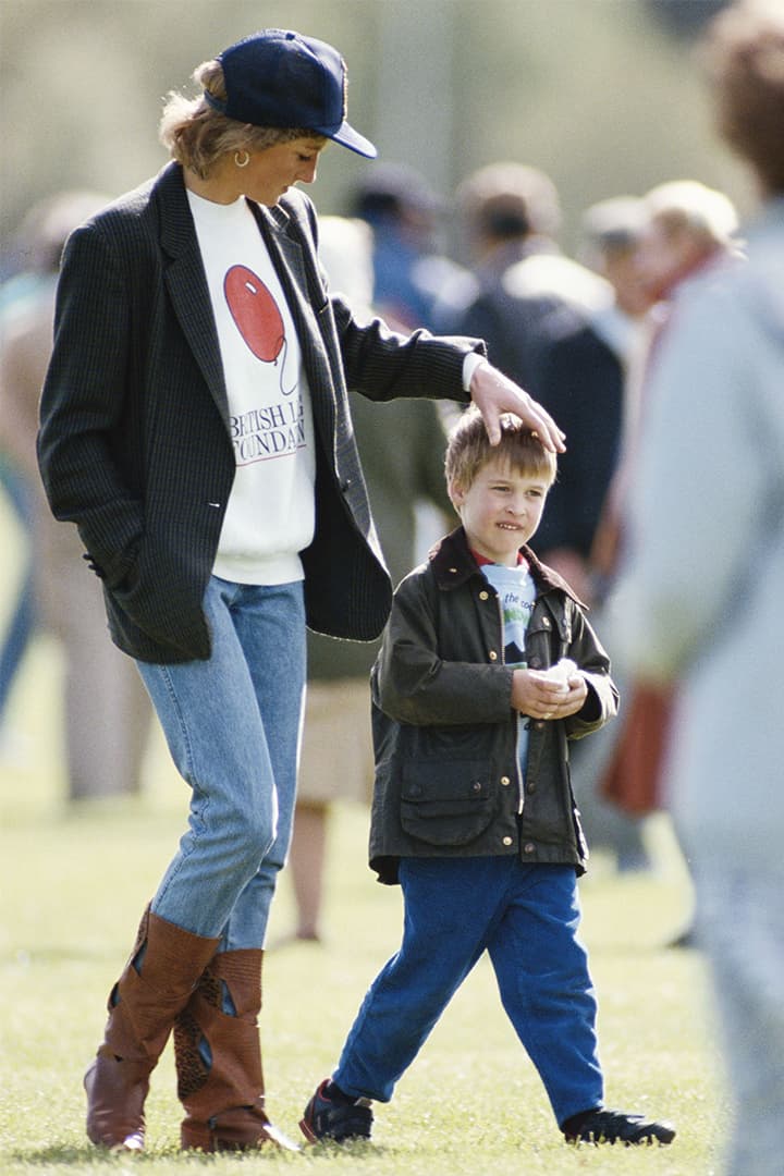 Princess Diana Denim Cap Blazer Jeans Boots