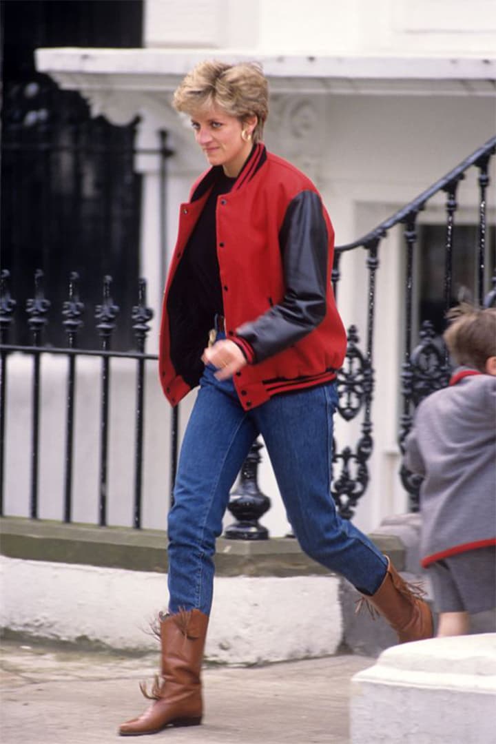 Princess Diana Denim Jeans Jacket Boots