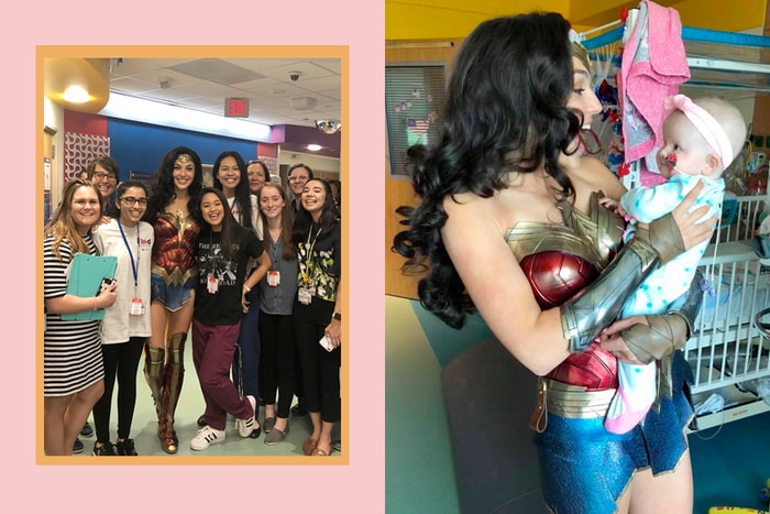 毫無疑問是真正的神奇女俠,Gal Gadot 穿著戲服前往醫院替病童打氣!