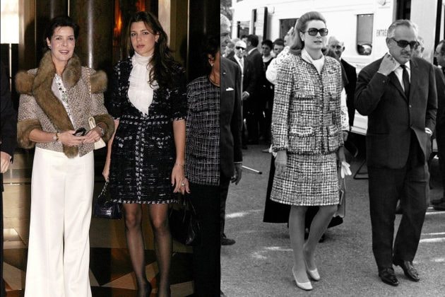 Grace Kelly Charlotte Casiraghi Tweed Set