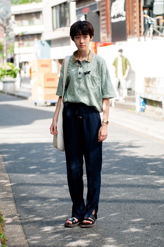 Japan street snaps summer shoes street style