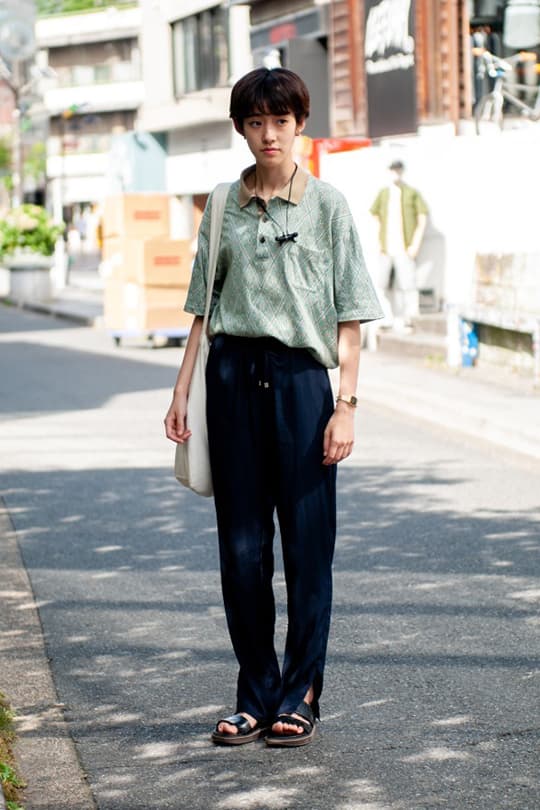 Japan street snaps summer shoes street style