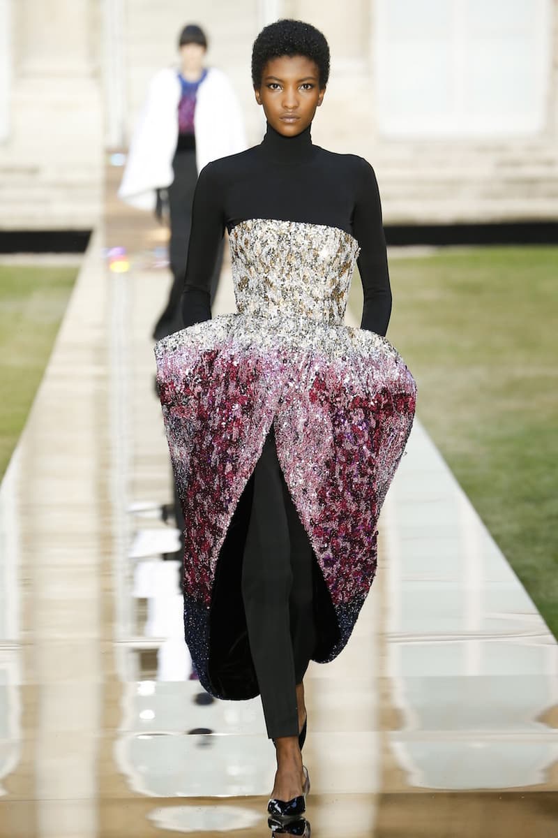 Givenchy Audrey Hepburn 2018 fall haute couture runway LBD