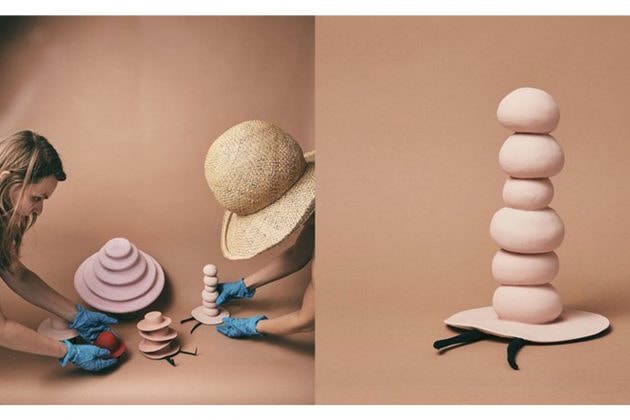 Artist Maryam Keyhani Hat Designer miniature ceramic hats Dasha Valakhanovitch