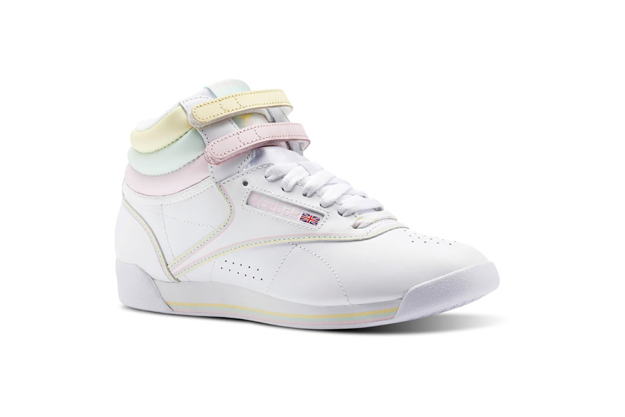 Reebok Freestyle Hi x Glow white sneakers