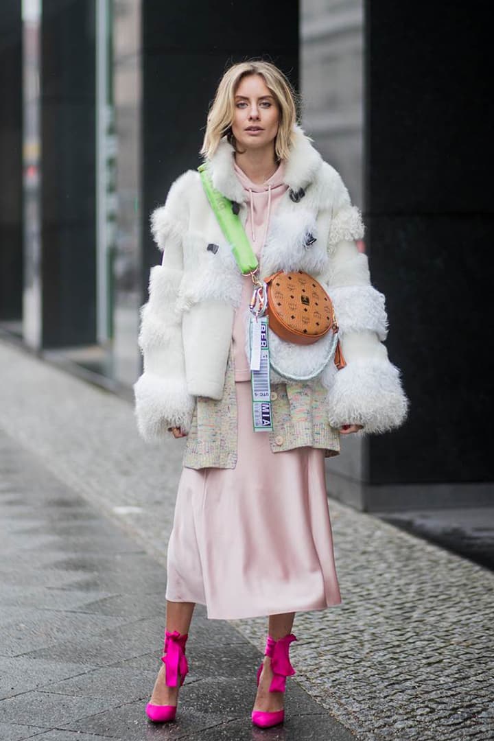 Winter Summer Dress Fur Layering