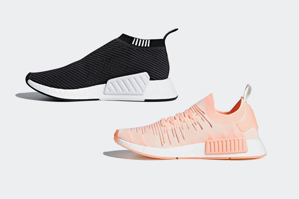 adidas gazelle silver green womens Adidas NMD CS2 Primeknit Boost Core Black Wonder Pink main image 1