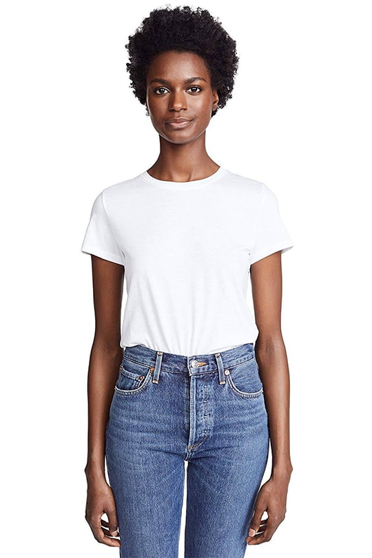 white-t-shirt_Vince Essential Crew Tee