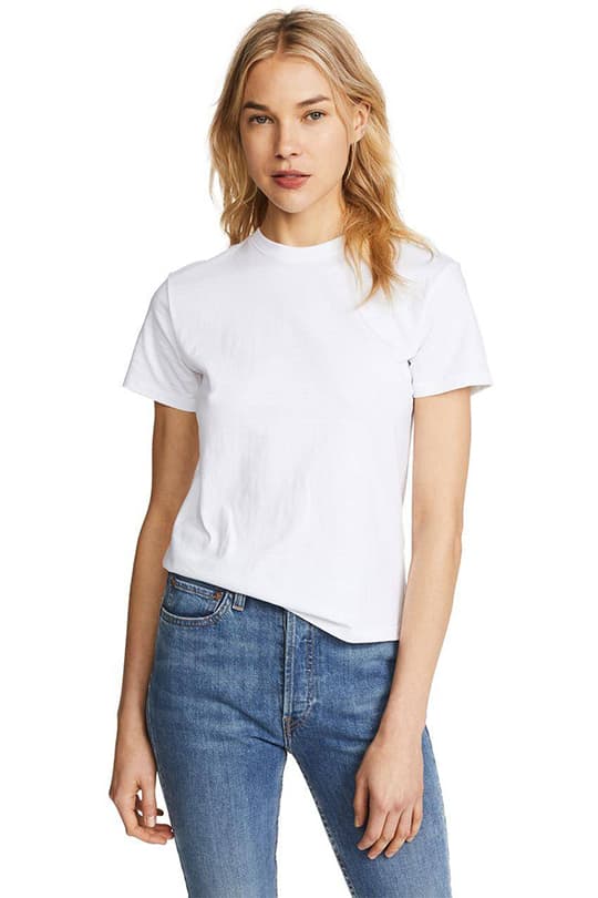 white-t-shirt_Hanes x Karla The Crew Tee