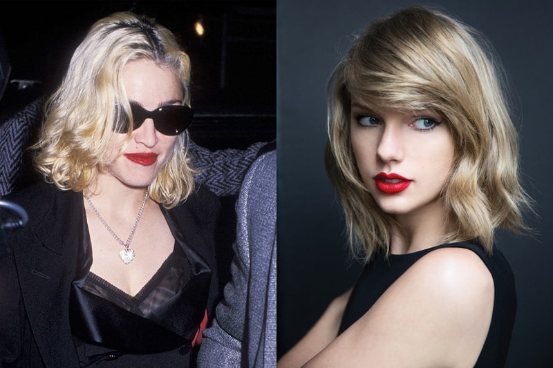 M.A.C Cosmetics Celebrities Favourite Lipstick Colour Madonna Russia Red Kim Kardashian Angel Taylor Swift Ruby Woo Jennifer Aniston Paramount January Jones Vegas Volt