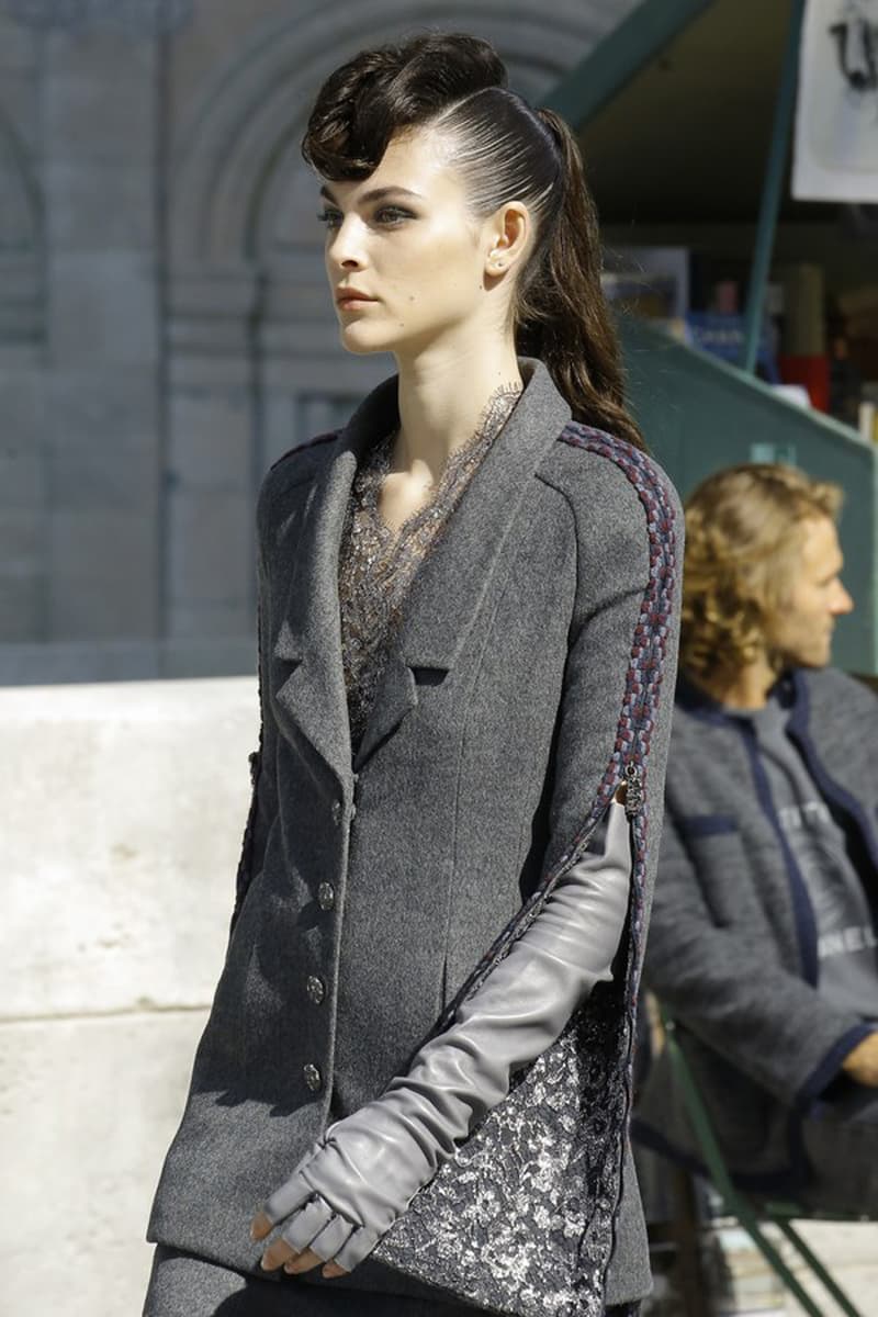 Chanel Paris Fashion Week Haute Couture Fall 2018 Couture Slicked Back Ponytail French Girls Style Punk style Hairstyles