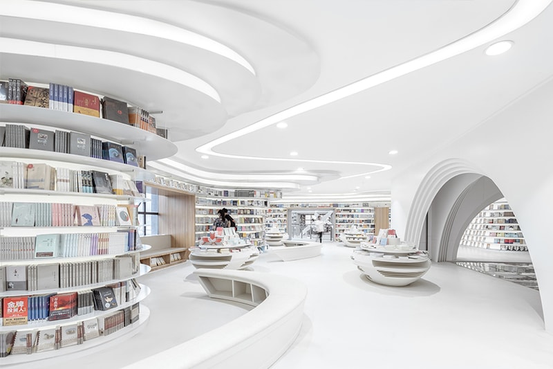futuristic bookstore xian wutopia labs