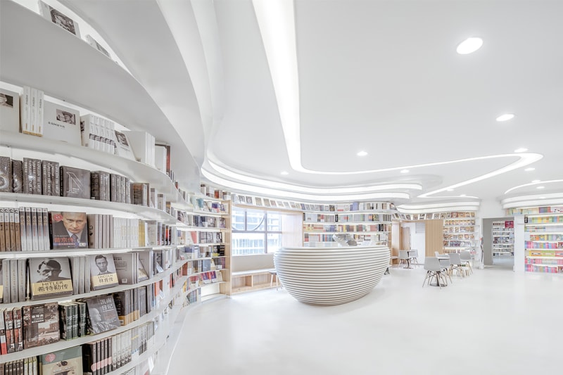 futuristic bookstore xian wutopia labs