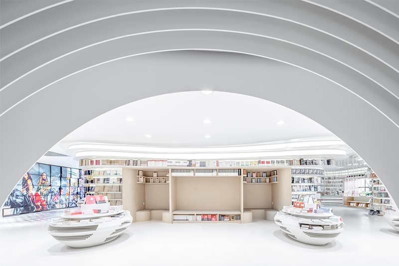 futuristic bookstore xian wutopia labs