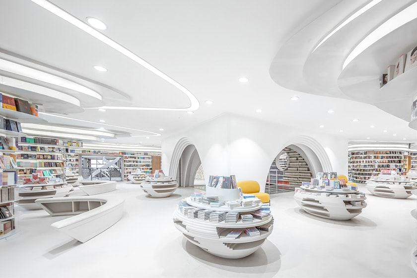 futuristic bookstore xian wutopia labs