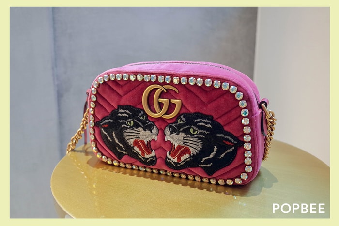 沒時間猶豫的稀有款：Gucci 台灣限定手袋開箱，粉色天鵝絨實在太夢幻！