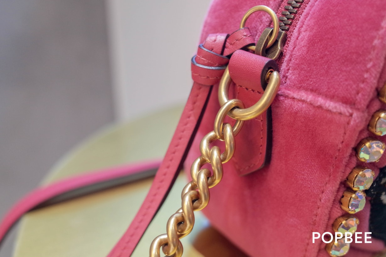 Gucci GG Marmont Taiwan exclusive unboxing handbags pink