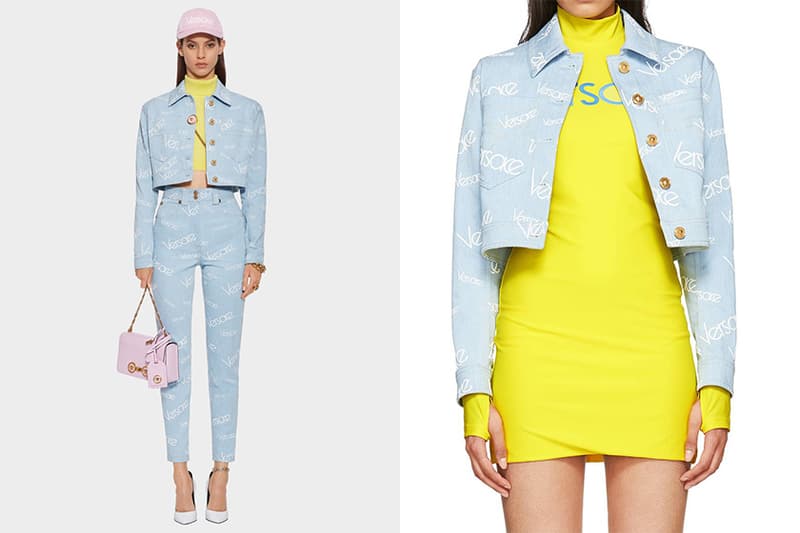 hailey-baldwin-style-versace denim jacket
