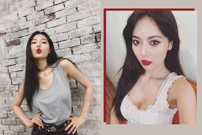 泫雅素顏現身躲鏡頭,粉絲大讚:「應走淡妝清純路線!」