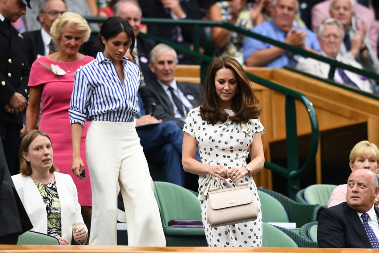 Kate Middleton Meghan Markle Sister in law Wimbledon Final Serena Williams British Royal Family