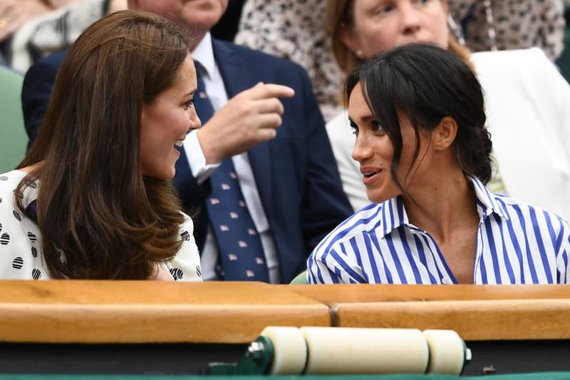 Kate Middleton Meghan Markle Sister in law Wimbledon Final Serena Williams British Royal Family