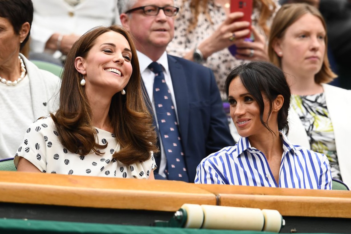 Kate Middleton Meghan Markle Sister in law Wimbledon Final Serena Williams British Royal Family