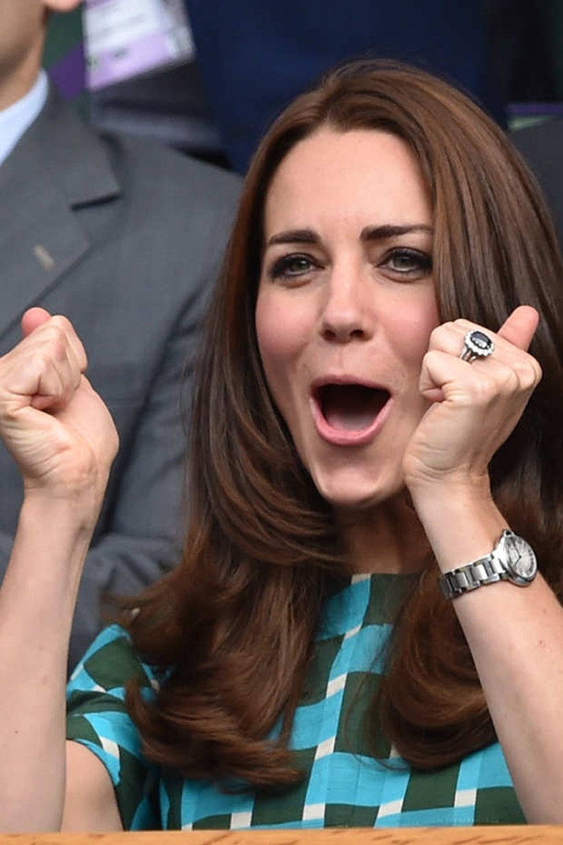 Kate Middleton Wimbledon Tennis Match Prince William Funny Facial Expression Prince William Andy Murray Maternity Leave British Royal Family
