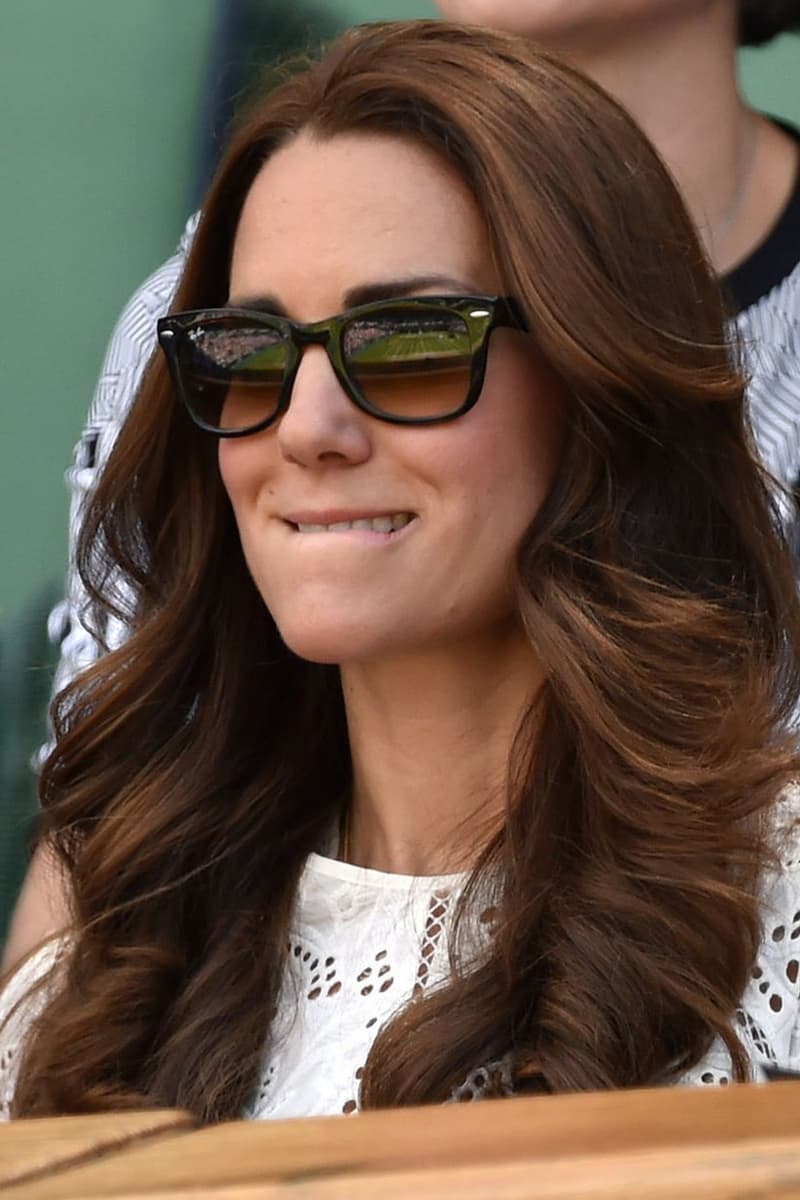 Kate Middleton Wimbledon Tennis Match Funny Facial Expression Prince William Andy Murray Maternity Leave British Royal Family