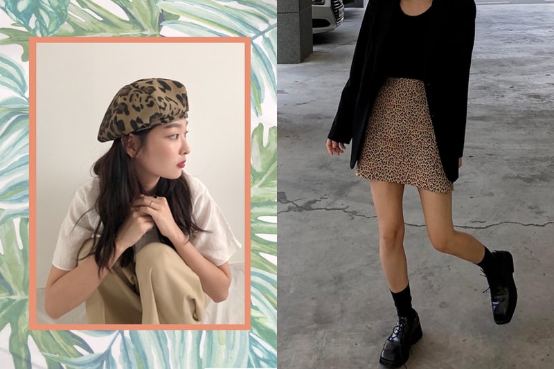 Leopard animal print hit outfit inspiration ideas korean girl