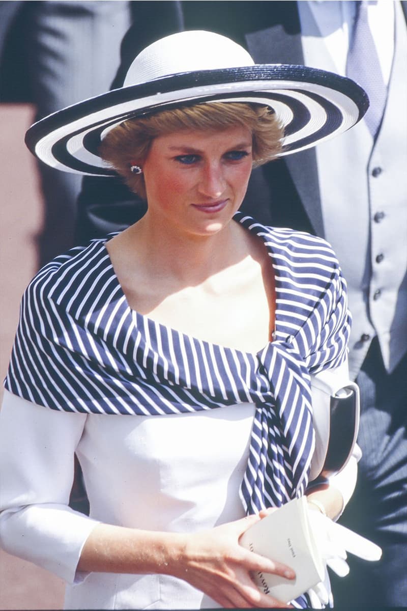 Princess Diana Best Hat Moments Royal Visits John Boyd Cap Wide Brim Hat Boater Fascinator Pillbox British Royal Family