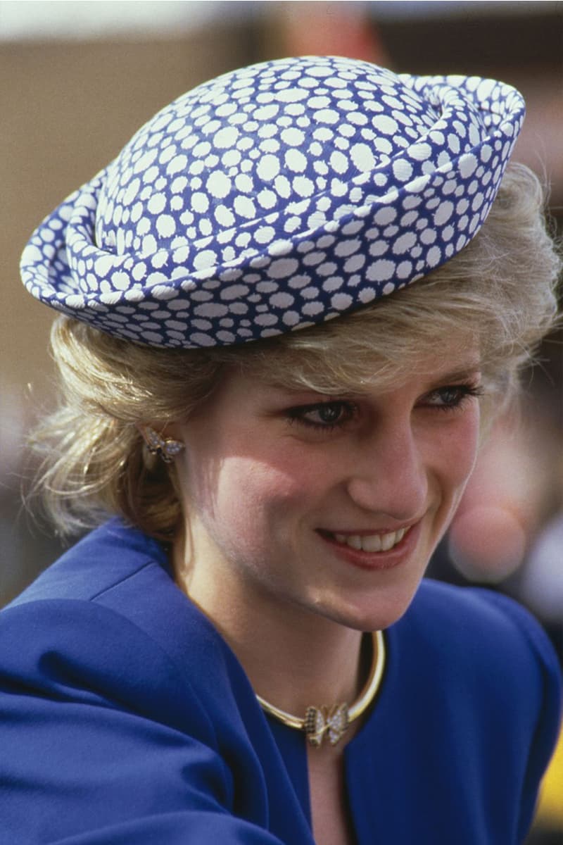 Princess Diana Best Hat Moments Royal Visits John Boyd Cap Wide Brim Hat Boater Fascinator Pillbox British Royal Family