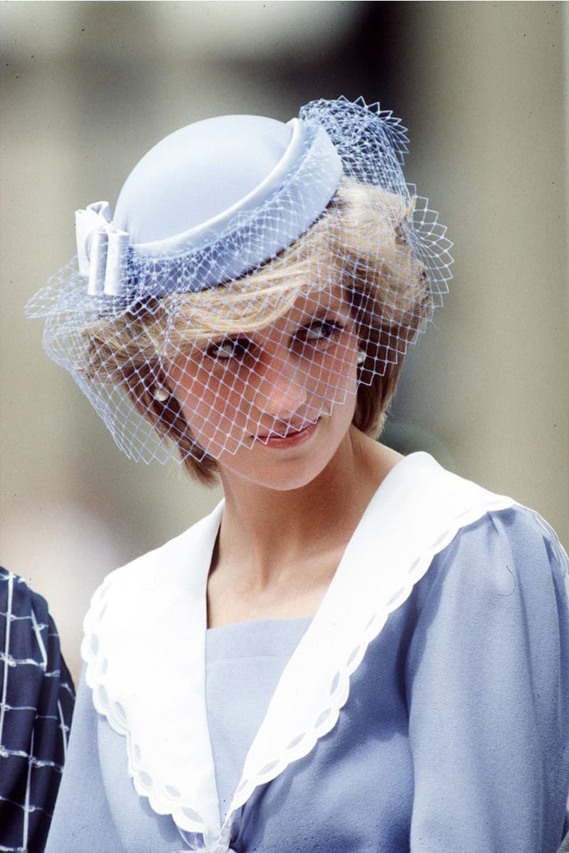 Princess Diana Best Hat Moments Royal Visits John Boyd Cap Wide Brim Hat Boater Fascinator Pillbox British Royal Family