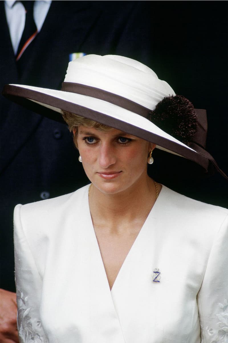 Princess Diana Best Hat Moments Royal Visits John Boyd Cap Wide Brim Hat Boater Fascinator Pillbox British Royal Family