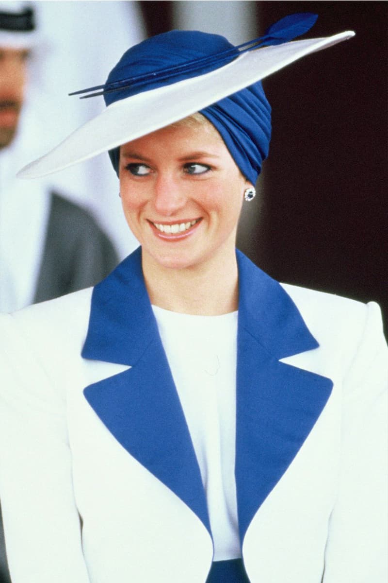 Princess Diana Best Hat Moments Royal Visits John Boyd Cap Wide Brim Hat Boater Fascinator Pillbox British Royal Family