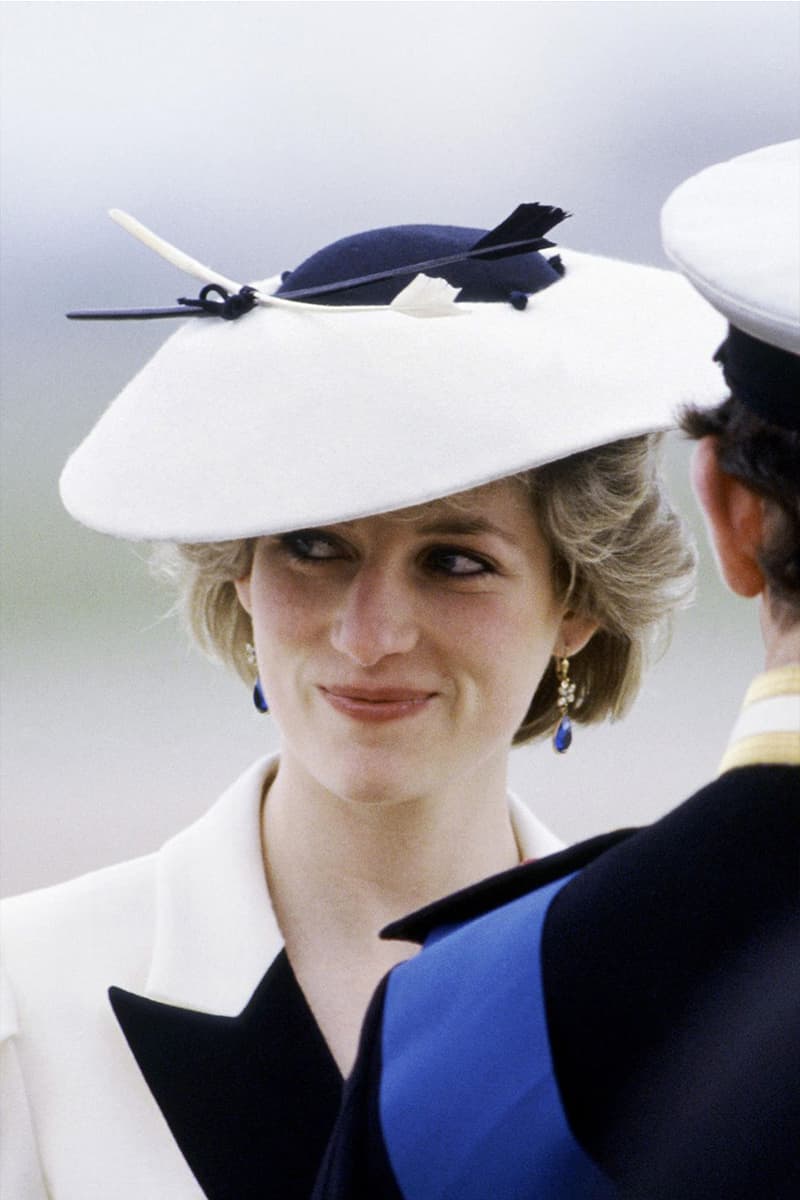 Princess Diana Best Hat Moments Royal Visits John Boyd Cap Wide Brim Hat Boater Fascinator Pillbox British Royal Family