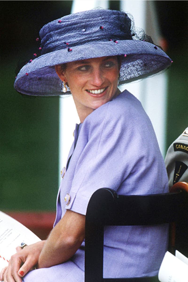 Princess Diana Best Hat Moments Royal Visits John Boyd Cap Wide Brim Hat Boater Fascinator Pillbox British Royal Family